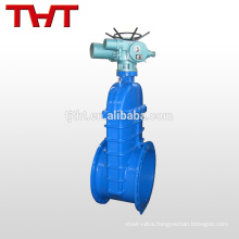 Electric resilient wedge non rising stem motorised gate valve